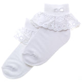 TFT WHITE FRILLY SOCKS (5 PAIRS)