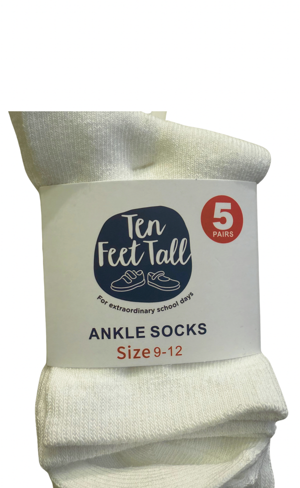 TFT ANKLE SOCKS (5 PAIRS)